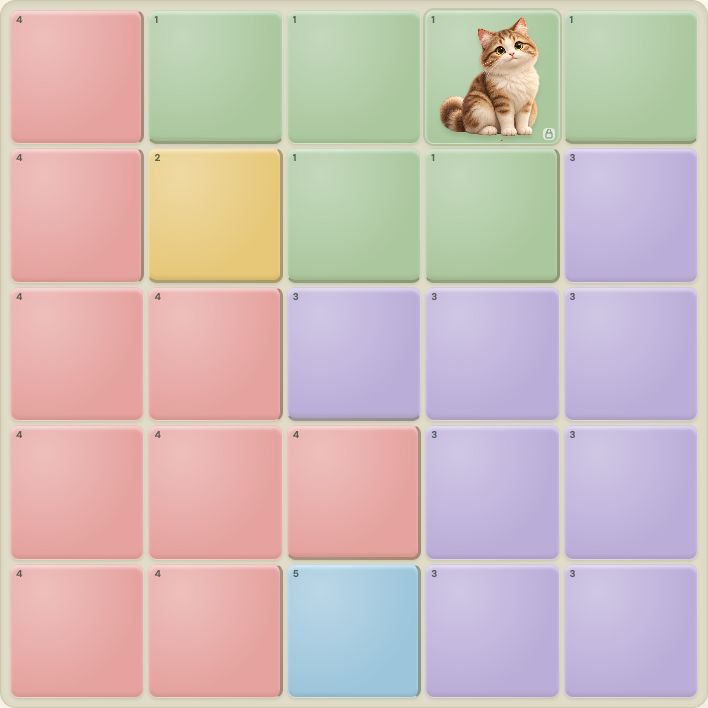 Cat Gardens — actual level 1 gameplay